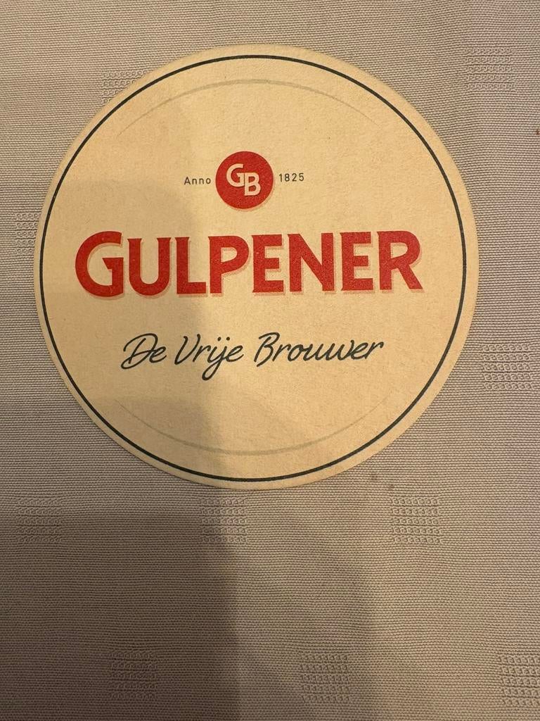 Bierviltje gulpener, Verzamelen, Biermerken, Ophalen of Verzenden, Nieuw, Viltje(s), Gulpener