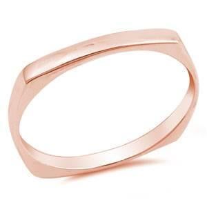 Zilveren roségoud vergulde damesring - OPRUIMING!, Handtassen en Accessoires, Ringen, Overige kleuren, Nieuw, Ophalen of Verzenden