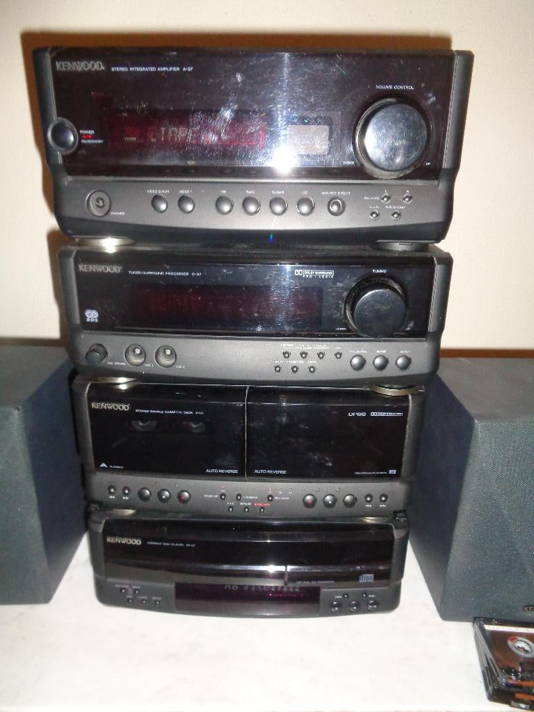 7 Delige Kenwood stereoinstallatie met all suround, Audio, Tv en Foto, Ophalen of Verzenden, Gebruikt, Tuner of Radio, Overige merken