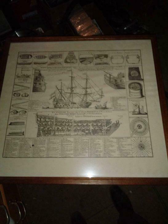 Tekening schip, Antiek en Kunst, Kunst | Tekeningen en Fotografie