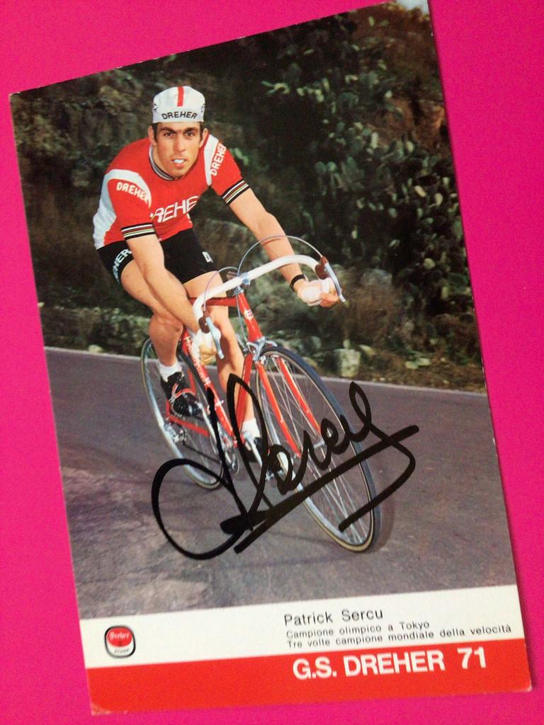 wielerkaart 1971 team dreher patrick sercu signe, Verzenden, Zo goed als nieuw