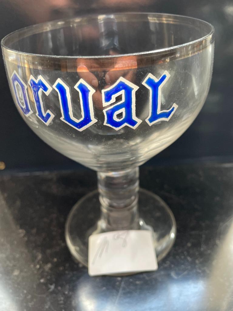 Geëmailleerd glas Orval, Verzamelen, Glas en Drinkglazen, Ophalen of Verzenden, Nieuw, Bierglas