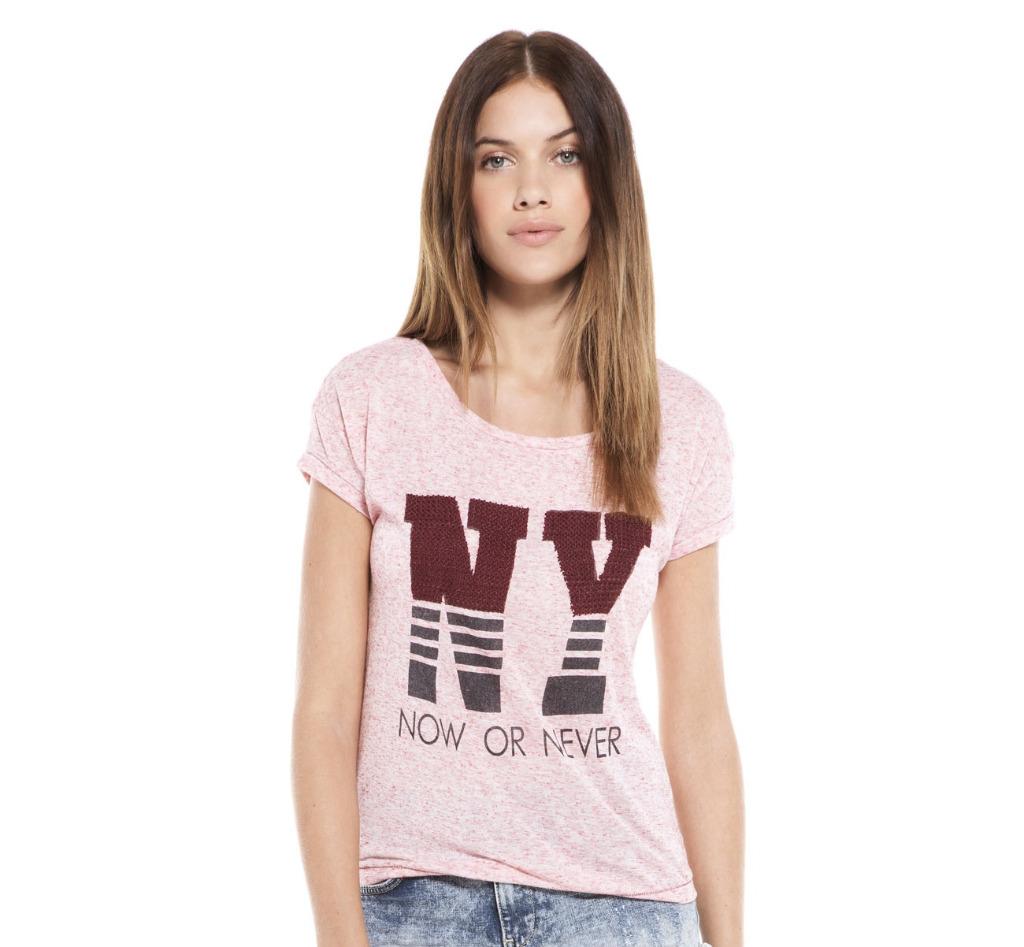 Roos tshirt van Bershka - Maat medium, Kleding | Dames, Verzenden