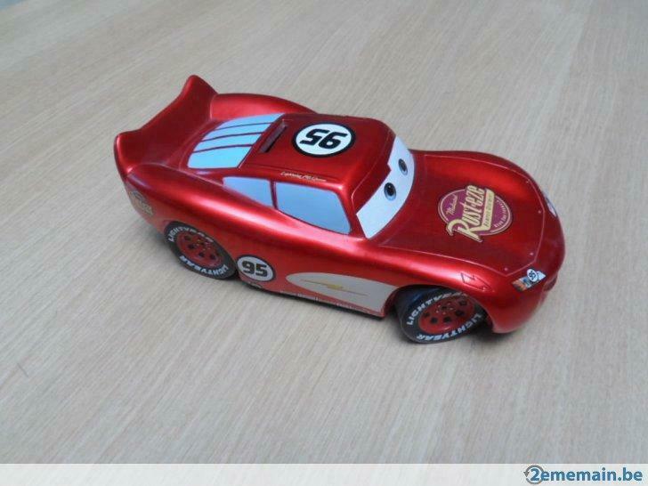 Tirelire Flash Mc Queen - Cars Disney en parfait état, Ophalen of Verzenden, Gebruikt