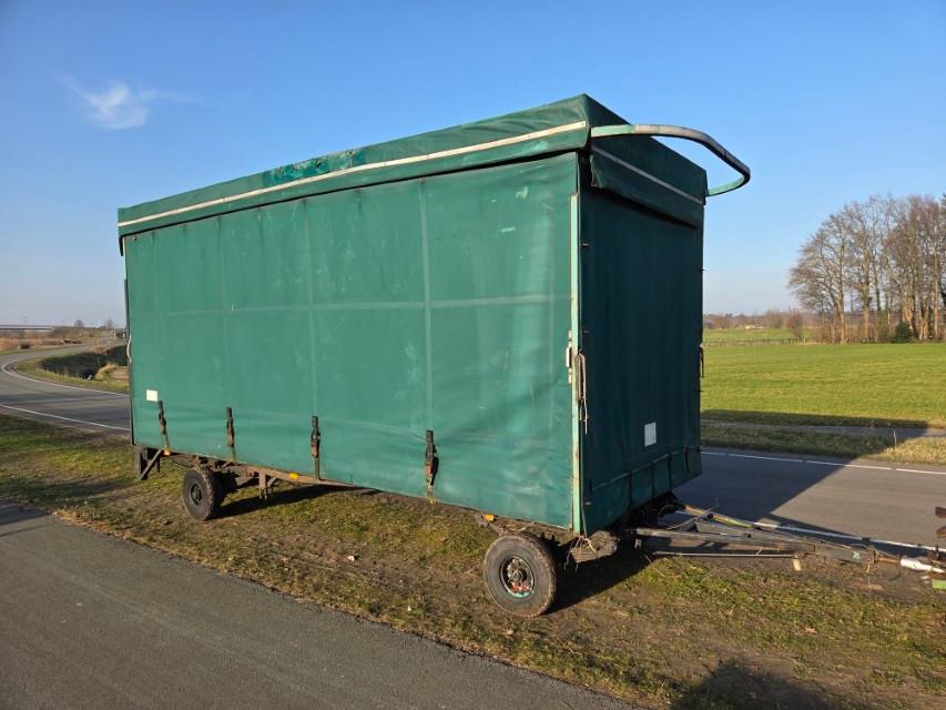 4 tons zeil landbouw wagen aanhanger 520x200 platte wagen, Ophalen
