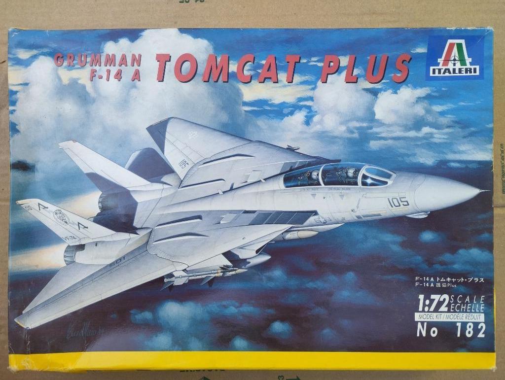 Grumman F-14 A Tomcat Plus Italeri 182, Neuf, 1:72 à 1:144, Avion, Italeri
