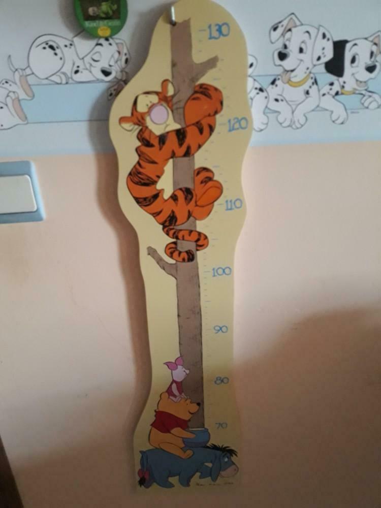 Houten groeimeter,winnie the pooh en friends, Ophalen, Zo goed als nieuw