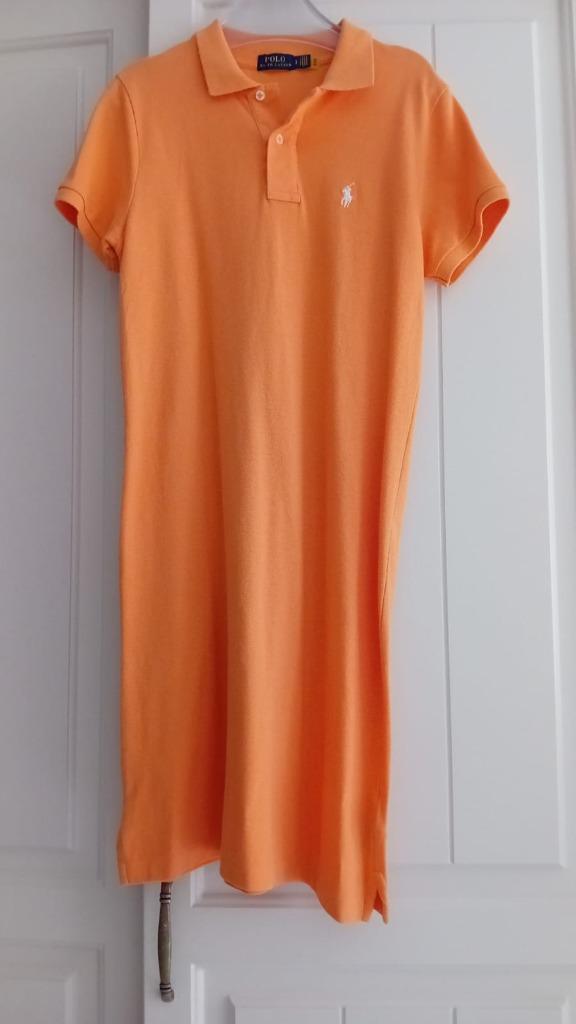 Oranje jurk Ralph Lauren - polojurk S, Kleding | Dames, Ophalen, Polo Ralph Lauren, Oranje, Zo goed als nieuw