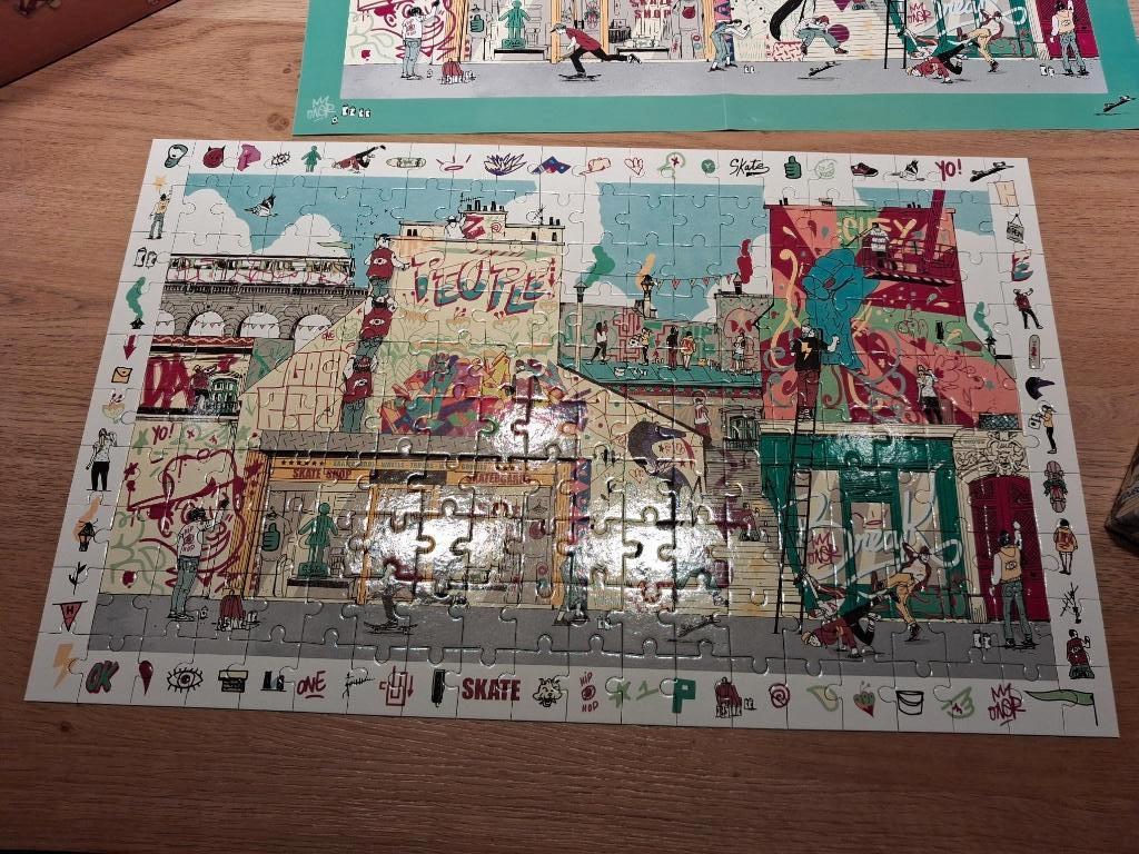 Observatiepuzzel "Street Art" 200 stukken, Ophalen of Verzenden, Minder dan 500 stukjes, Gebruikt, Legpuzzel