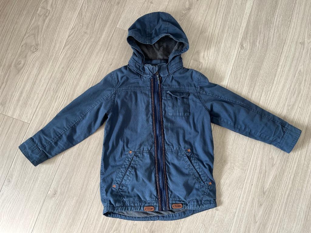Donkerblauwe tussenseizoensjas maat 128, Enfants & Bébés, Vêtements enfant | Taille 128, Garçon, Enlèvement ou Envoi, H&M, Comme neuf