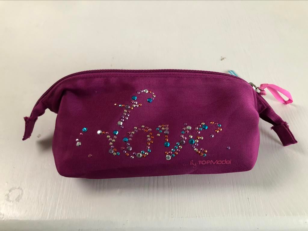 pennenzak Topmodel love glittertjes, Ophalen of Verzenden, Gebruikt