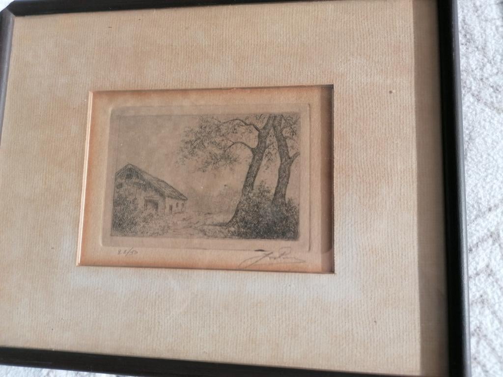 Ets Jos Pas 22/50, Antiek en Kunst, Kunst | Etsen en Gravures, Ophalen