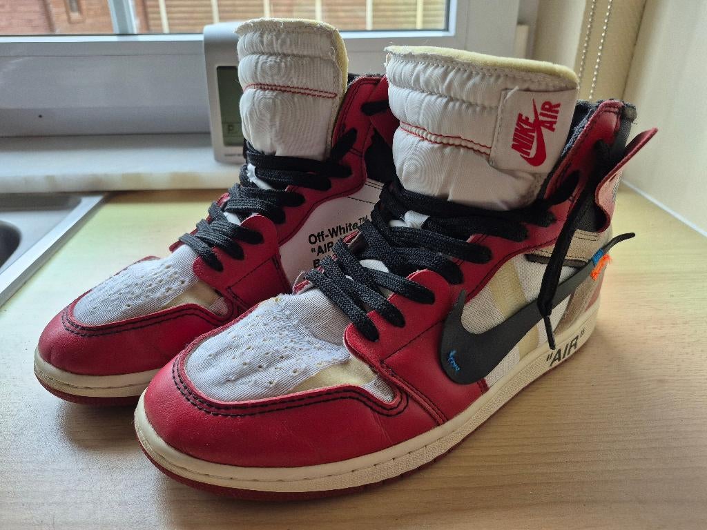Jordan 1 retro high off white chicago maat 43, Kleding | Heren, Overige kleuren, Ophalen of Verzenden, Sneakers, Gedragen
