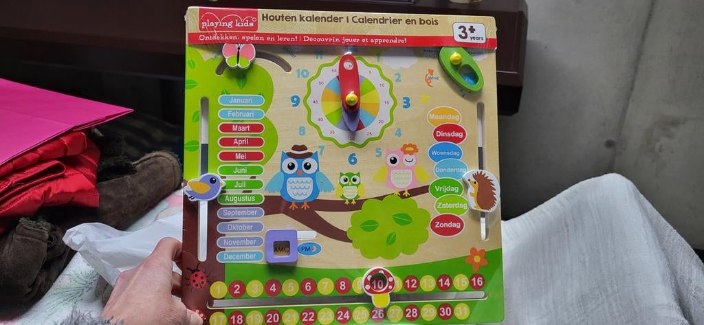 Houten kalender, Kinderen en Baby's, Ophalen of Verzenden, Nieuw, Overige typen