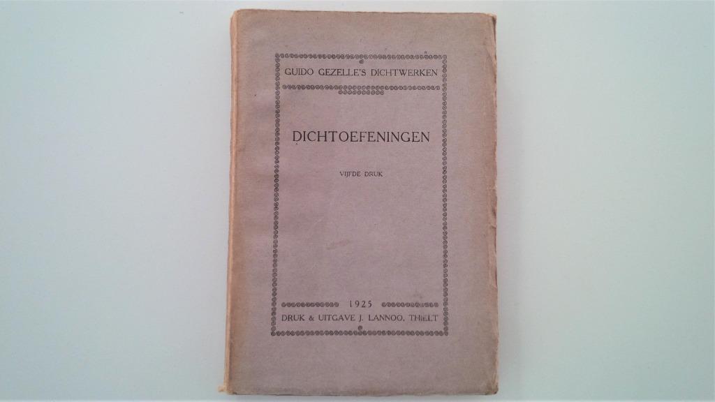 Guido Gezelle, Dichtoefeningen (1925), Antiquités & Art, Antiquités | Livres & Manuscrits, Enlèvement ou Envoi