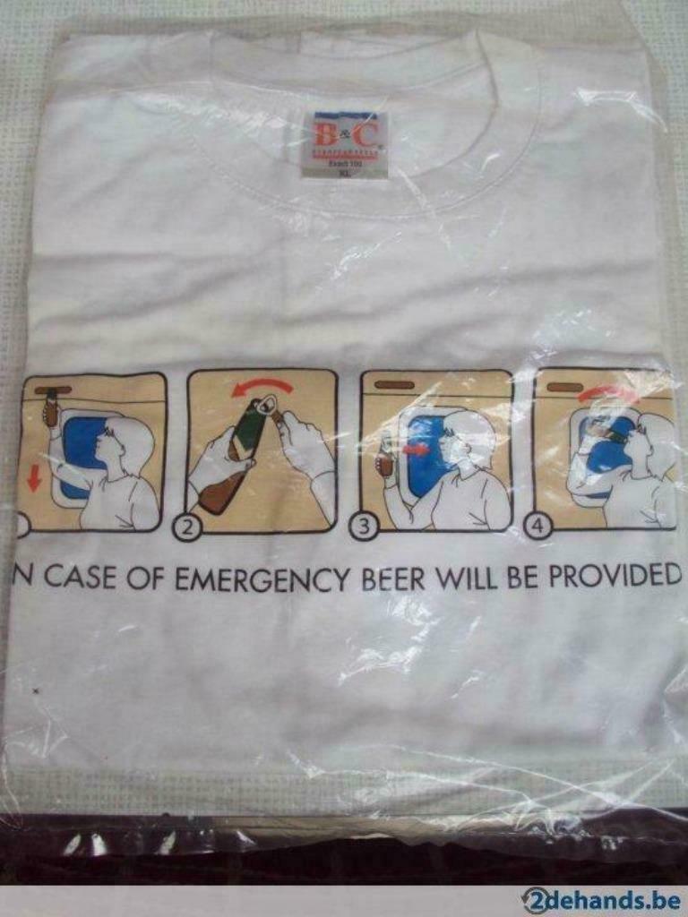 t shirt  in case of NIEUW bc european style, Envoi, Neuf, Taille 56/58 (XL), Blanc