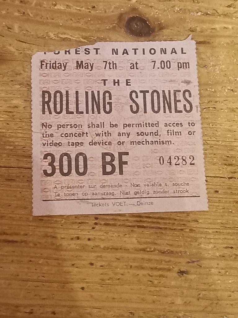 Ticket van The Rolling Stones, Tickets en Kaartjes, Eén persoon, Mei, Rock of Poprock