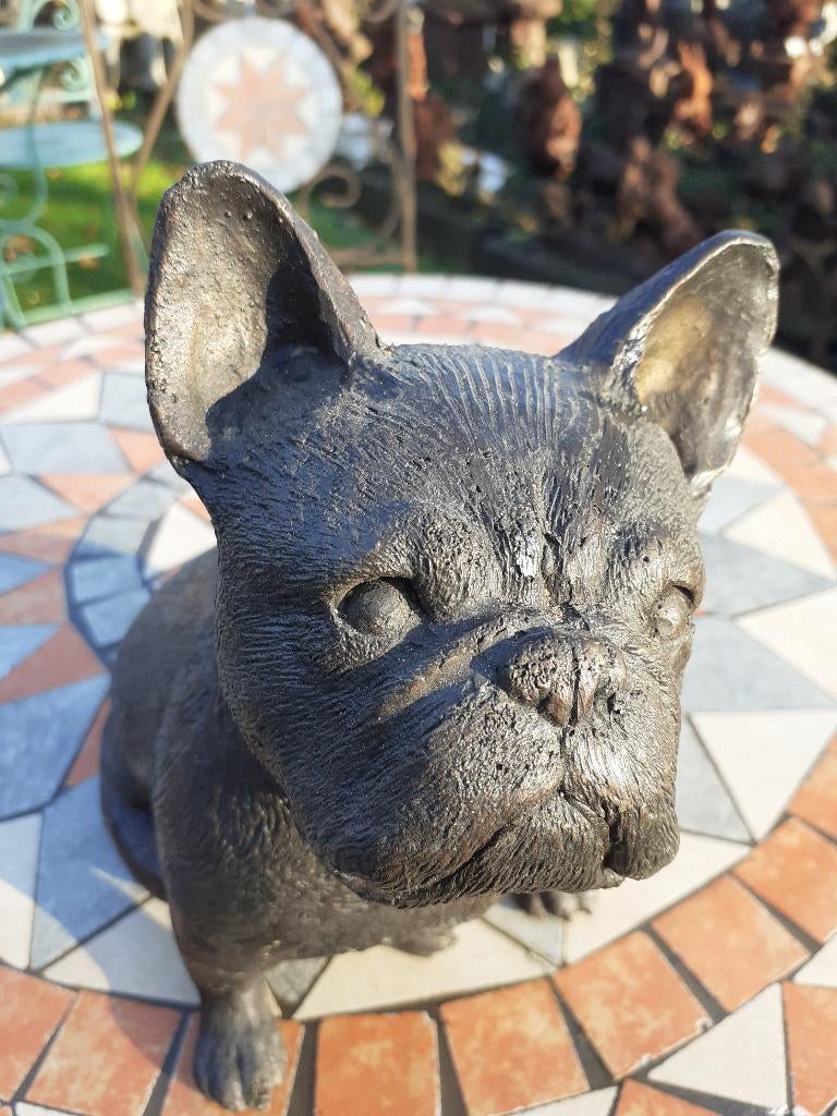 BOULEDOGUE FRANCAIS  EN BRONZE, Antiquités & Art, Enlèvement ou Envoi, Bronze