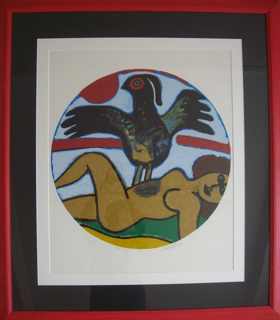 "L'oiseau present " - Guillaume Corneille, Antiek en Kunst, Ophalen