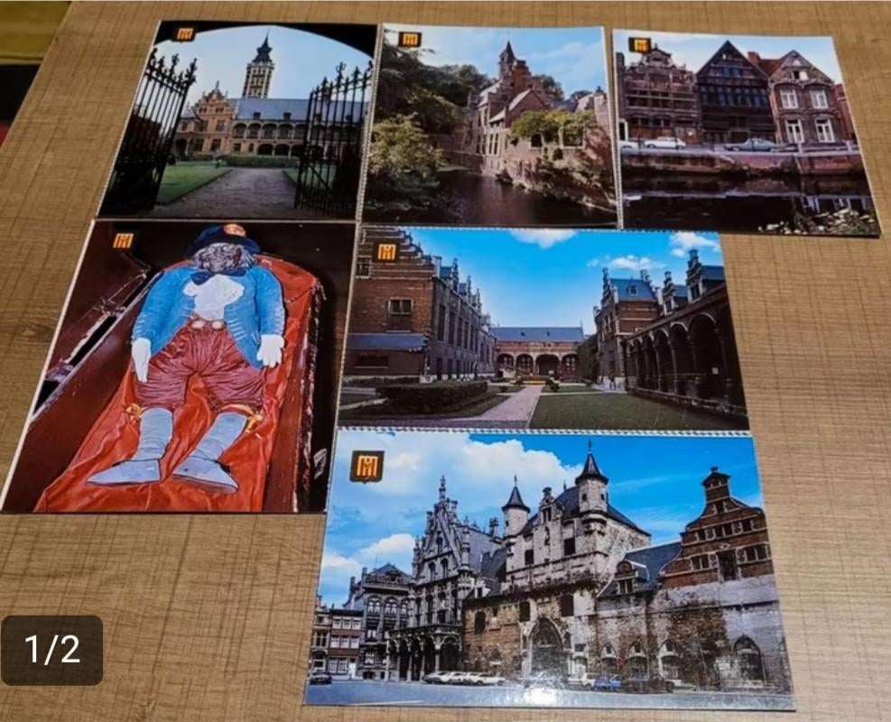 6 postkaarten: Mechelen, Ophalen of Verzenden, Ongelopen, Antwerpen