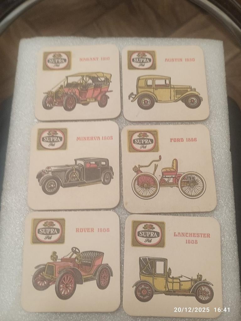 6 Anciens sous-bocks SUPRA PILS ., Enlèvement ou Envoi, Comme neuf, Sous-bock, Autres marques
