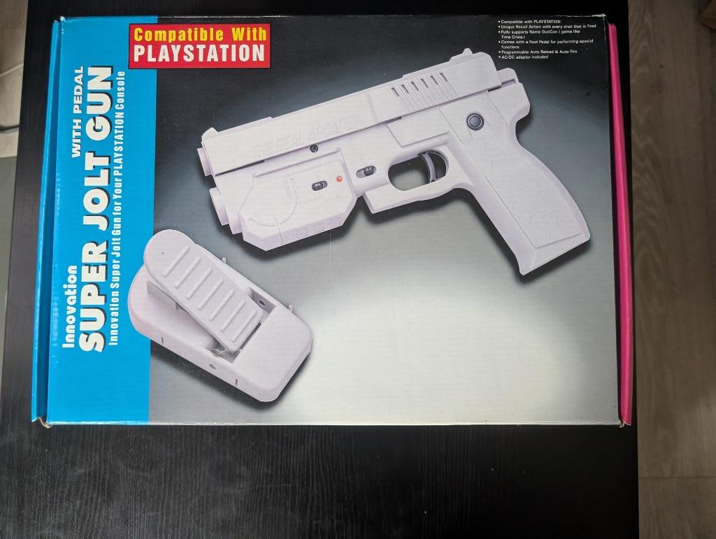 Playstation 1 (PS1) Innovation Super Jolt gun, Ophalen of Verzenden, Zo goed als nieuw, Pistool, PlayStation 1