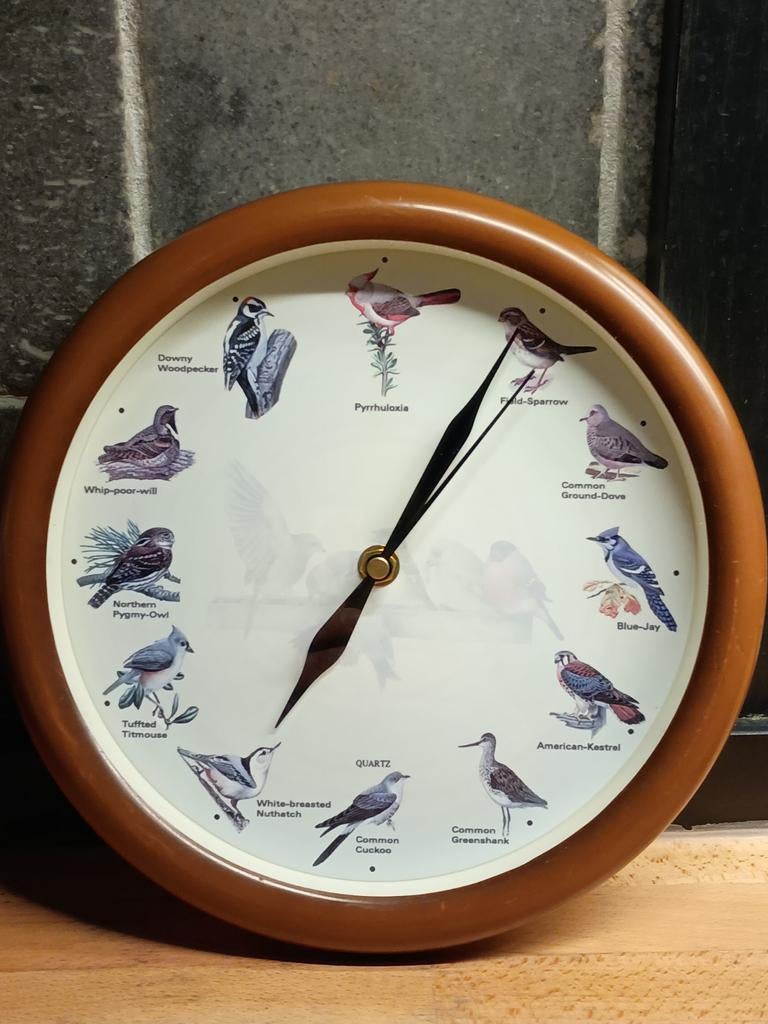 Wandklok met vogelgezang, Ophalen of Verzenden, Wandklok