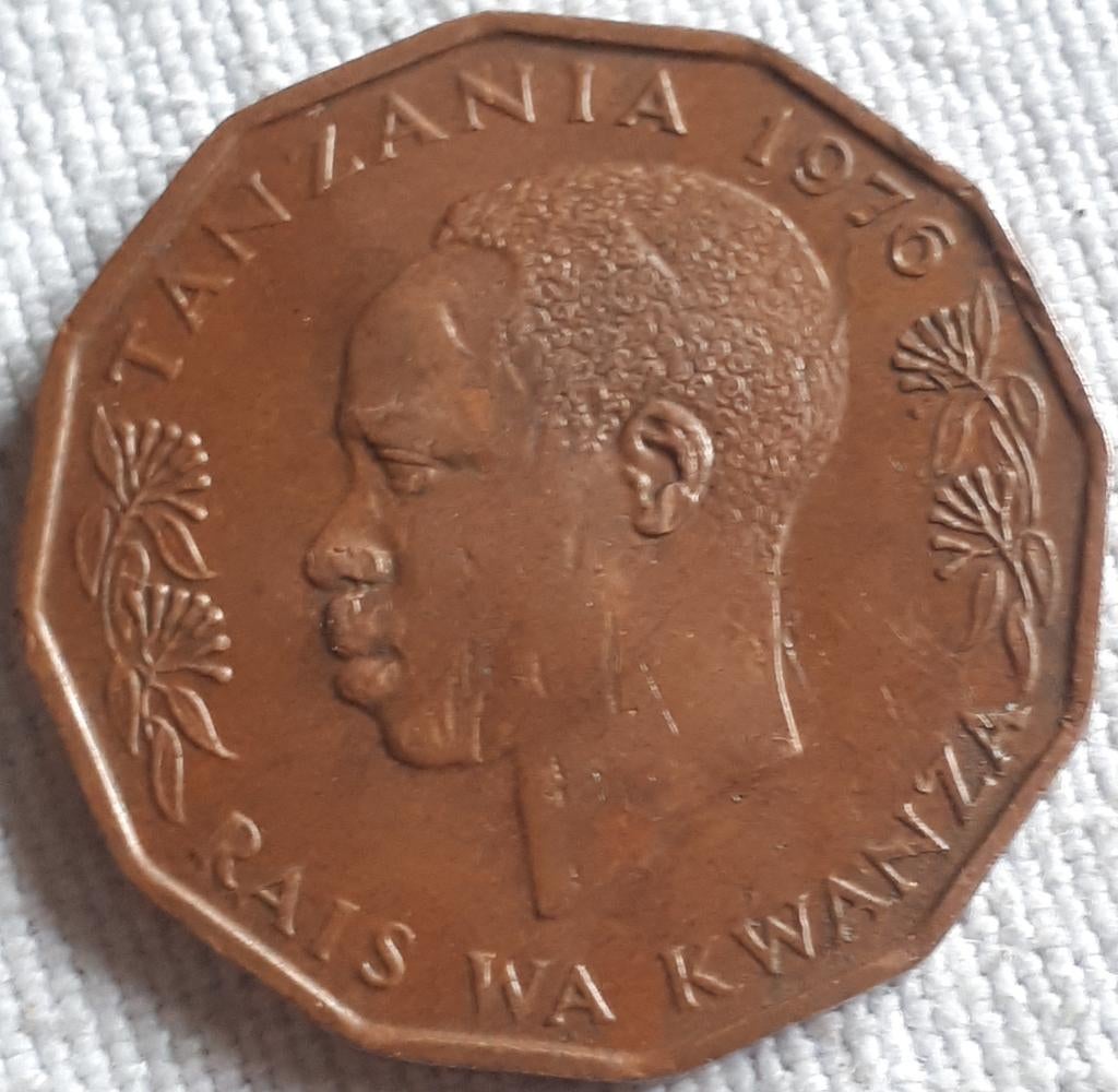 TANZANIA : 5 SENTI 1976 KM 1, Postzegels en Munten, Munten | Afrika, Verzenden, Tanzania, Losse munt