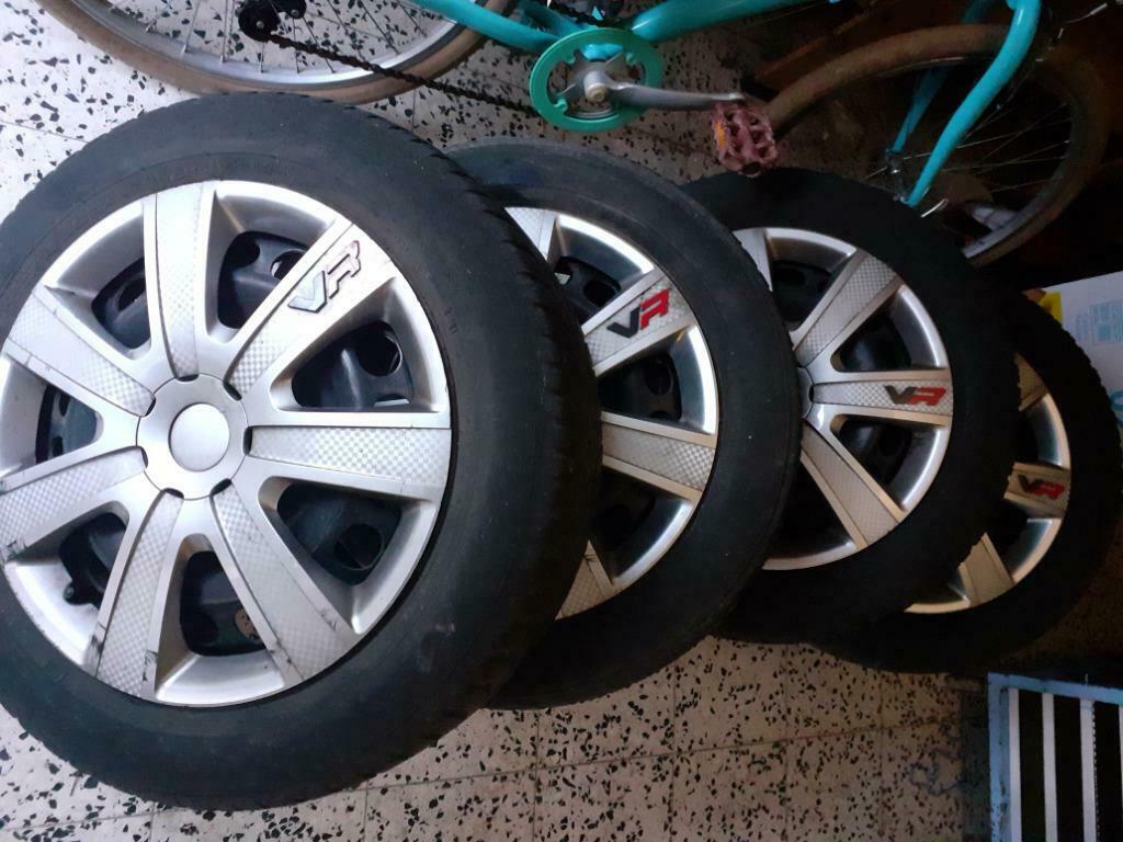 Lot de 4 pneus NEIGE 205/55/16 CONTINENTAL SUR JANTES, Enlèvement, Pneus hiver, Pneu(s)