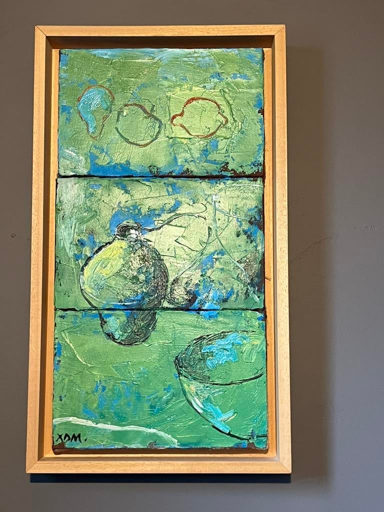 Abstract schilderij van Xavier Dupont-Marquis, Antiek en Kunst, Ophalen
