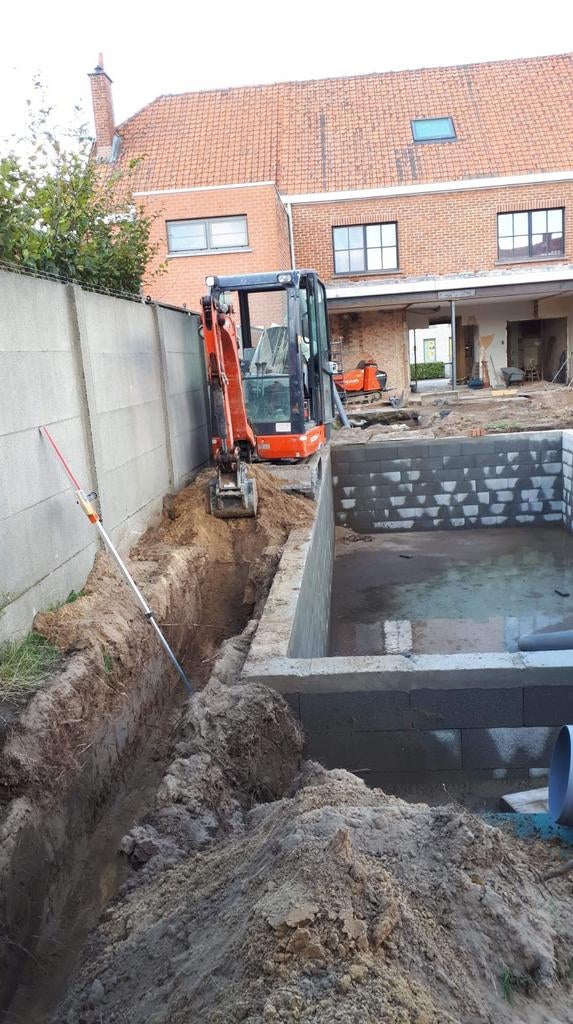 Kraanwerk , keermuren , zwembad, regenwaterput., Doe-het-zelf en Bouw, Ophalen