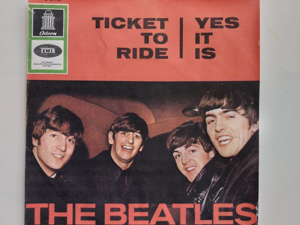 Beatles - Ticket To Ride(Hoes is Copy), Cd's en Dvd's, Vinyl Singles, Pop, Ophalen of Verzenden