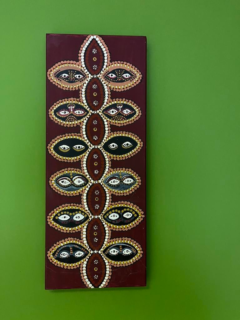 Wanddecoratie aboriginal style, Antiek en Kunst, Ophalen