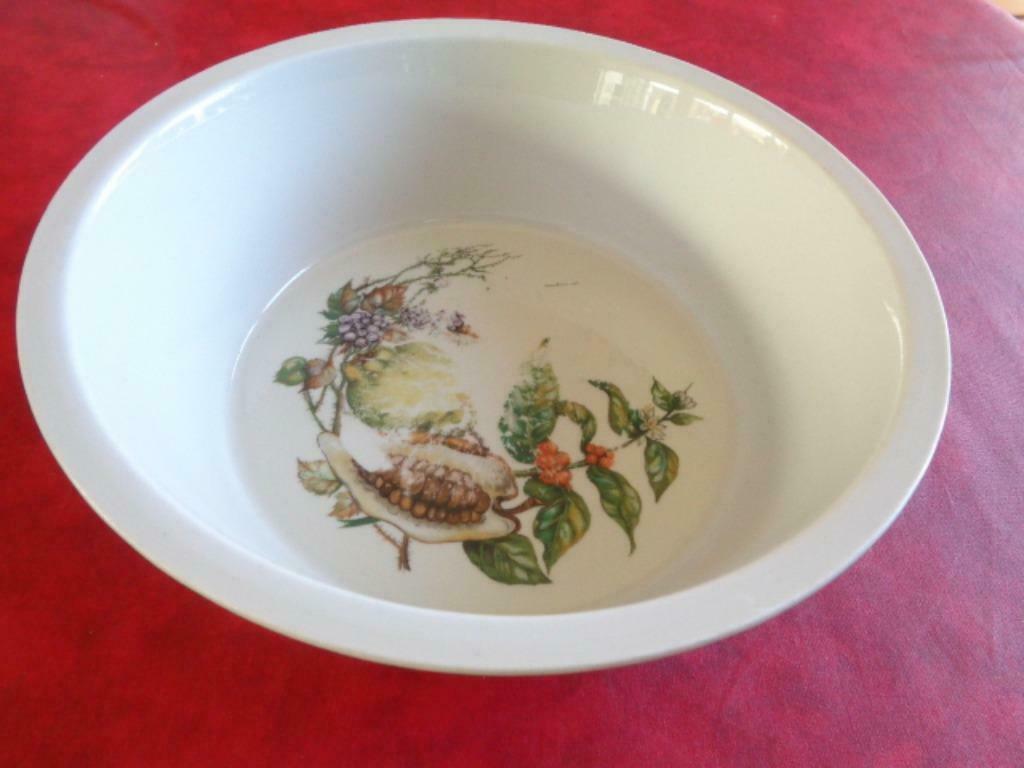 Plat émaillé imprimé. Villeroy Boch., Enlèvement ou Envoi, Utilisé, Autres types, Autres matériaux