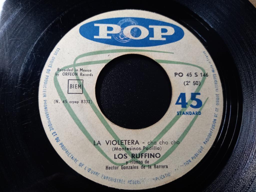 Los Ruffino — La Violetera/Mi Hombre - « Cha Cha Cha Cha » ', Latino et Salsa, Enlèvement ou Envoi, Single, Utilisé