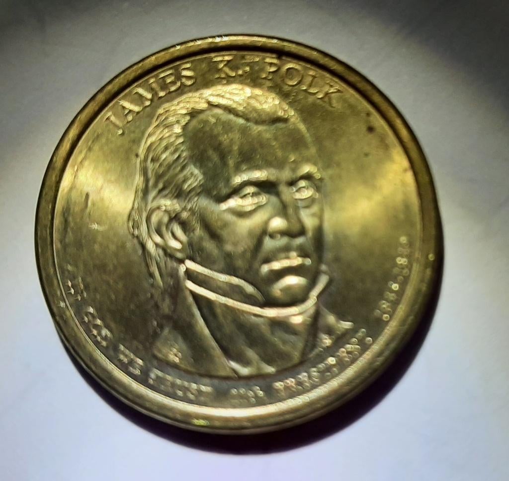 $1  munt van James K Polk, Ophalen of Verzenden, Noord-Amerika, Losse munt