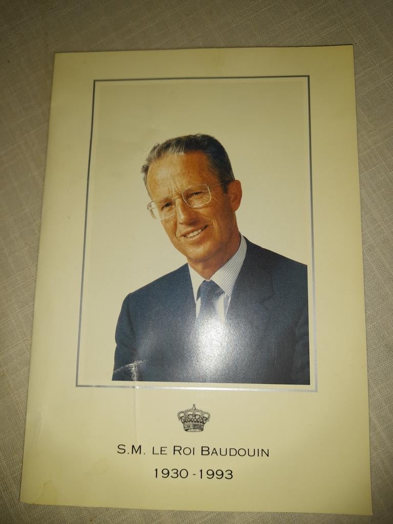 Souvenir du décès du  Roi Beaudouin 1930 -1993, Enlèvement ou Envoi, Utilisé, Carte, Photo ou Gravure