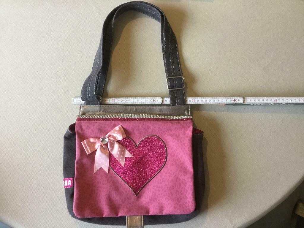 Handtas ZEBRA met verstelbare riem roze grijs, Enlèvement, Neuf, Gris, Autres marques
