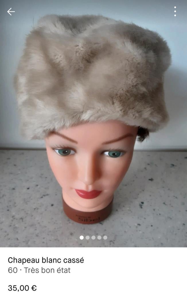Chapeau et chapka, Enlèvement ou Envoi, Porté, Chapeau