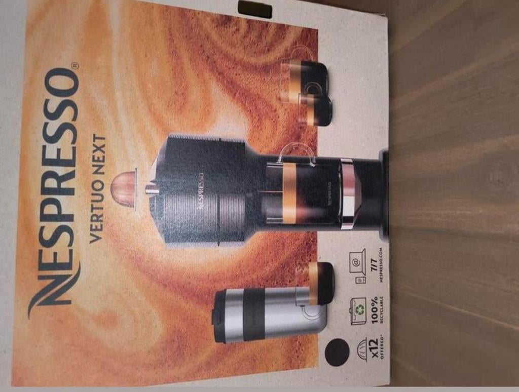 Nespresso machine vertugo next, Espresso apparaat, Nieuw, Ophalen of Verzenden, 4 tot 10 kopjes