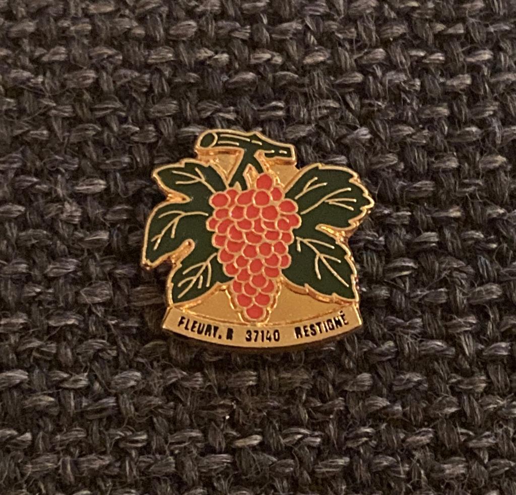 PIN - FLEURY R. - RESTIONÉ - DRUIVEN - RAISINS, Envoi, Utilisé, Autres sujets/thèmes, Insigne ou Pin's