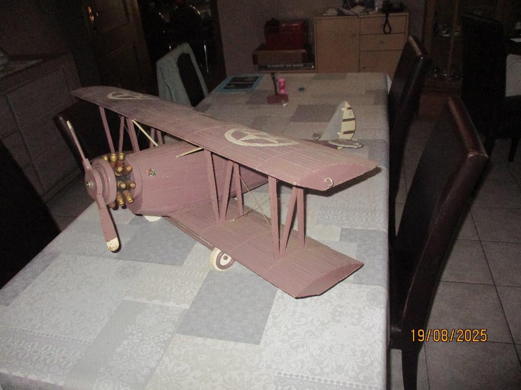 Modelbouw vliegtuig uit ijsstokjes, Enlèvement, Comme neuf, Avion