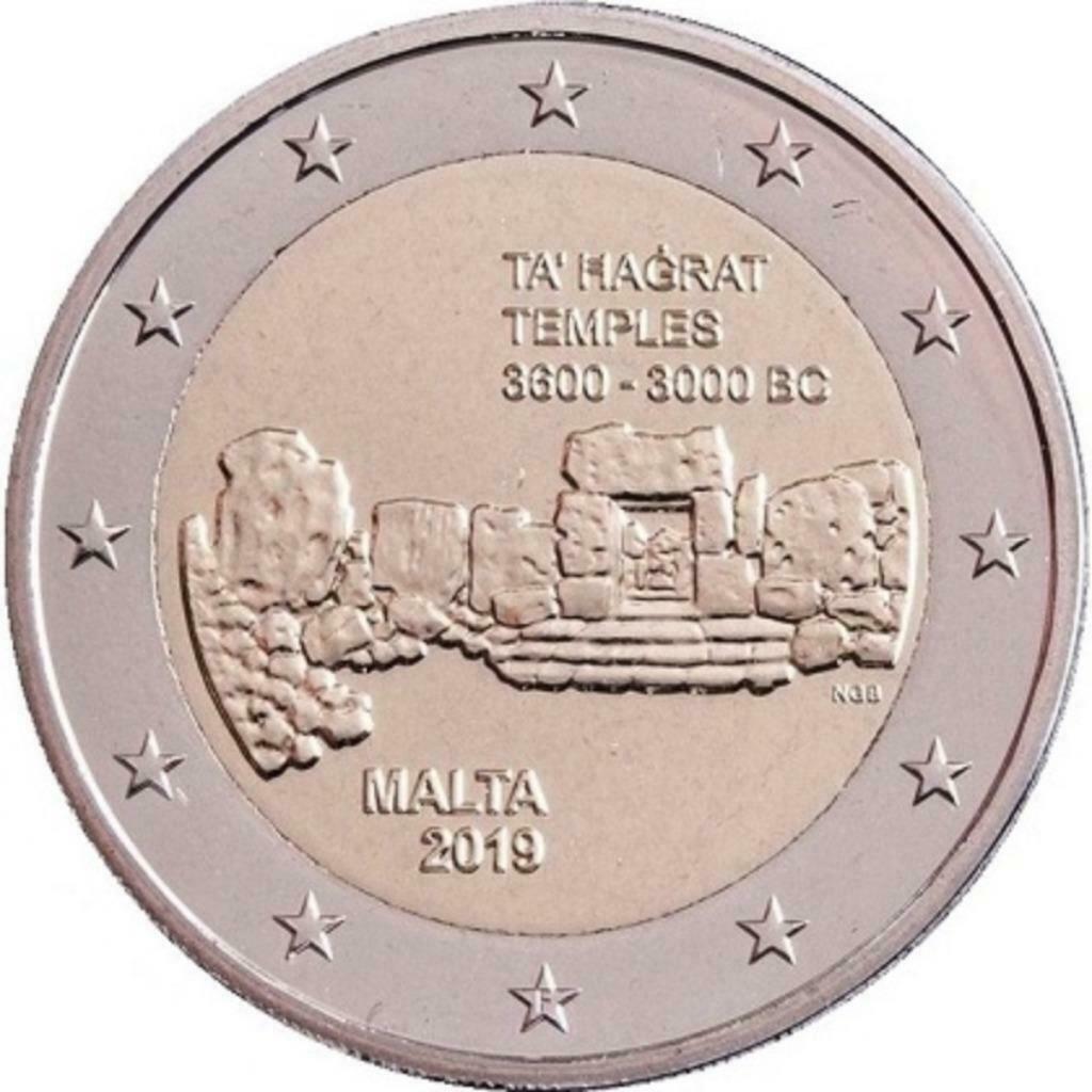 pieces malte 2019, Enlèvement ou Envoi, Malte, 2 euros