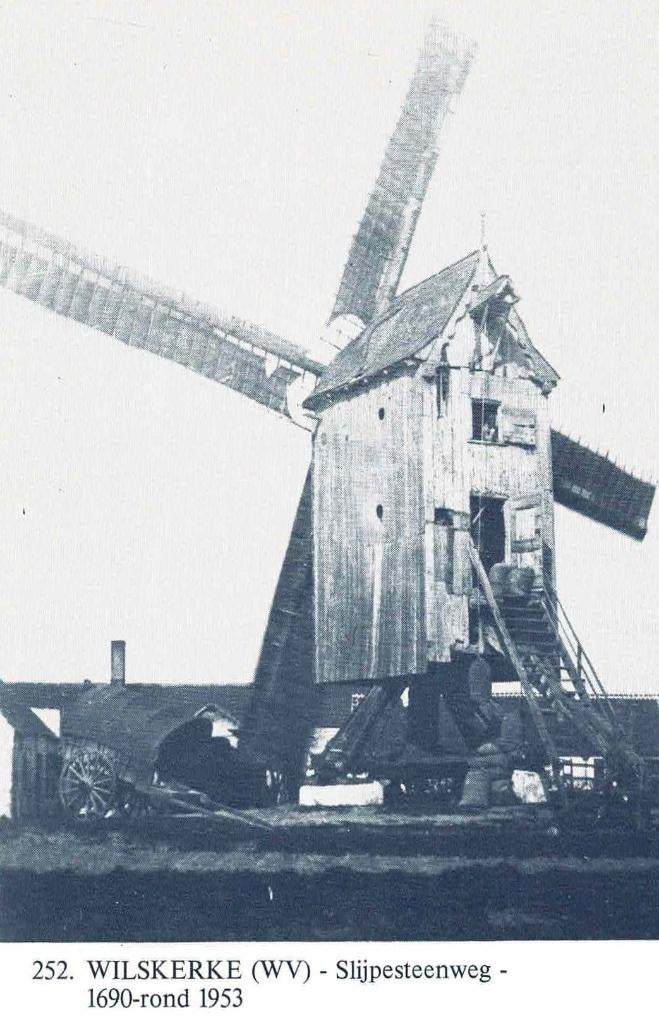 Wilskerke - molen Slijpesteenweg, Ophalen of Verzenden, 1980 tot heden, Ongelopen, West-Vlaanderen