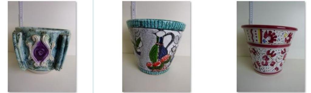 vintage bloempotten Mid-Century Germany, Antiek en Kunst, Ophalen