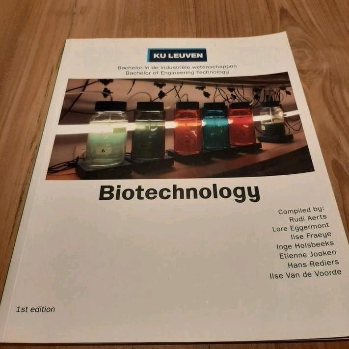 Biotechnology 1st edition KULeuven, Boeken, Ophalen of Verzenden, Zo goed als nieuw