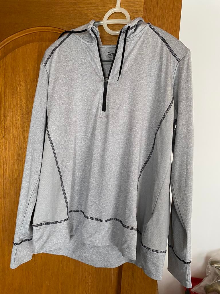 Sportshirt dames, Ophalen of Verzenden, Gedragen, Maat 42/44 (L), Grijs
