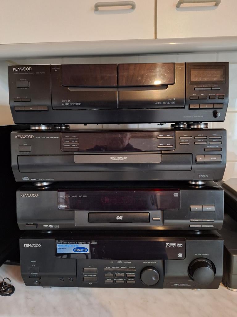 Amplificateur, lecteur DVD, 5 x CD, lecteur cassette, lecteu, TV, Hi-fi & Vidéo, Enlèvement