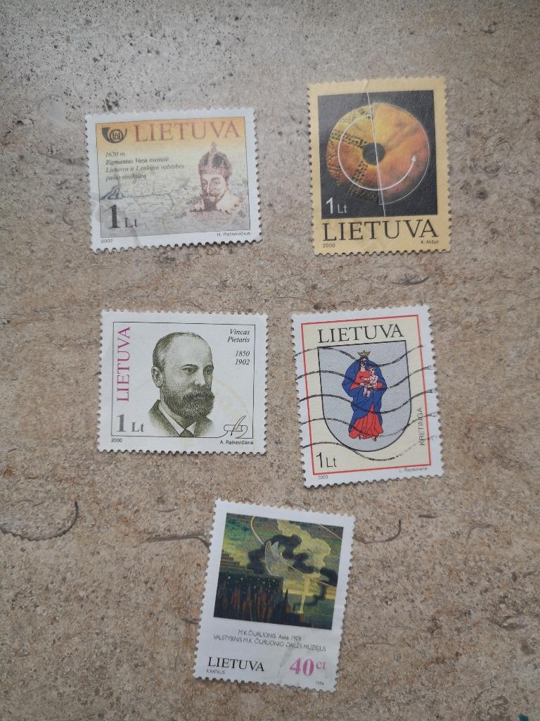 5 postzegels van Litouwen, Ophalen of Verzenden