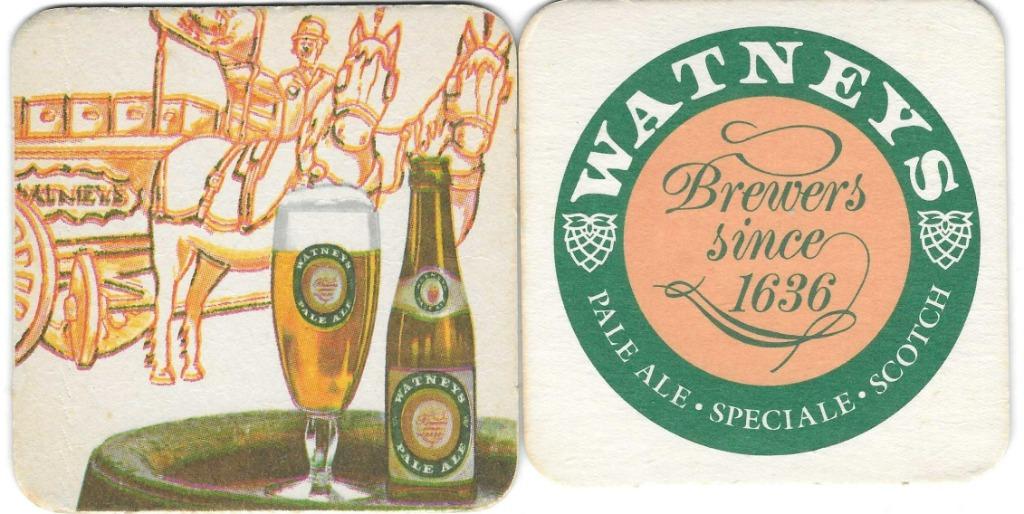 bierviltjes 2st Watneys, Verzamelen, Verzenden